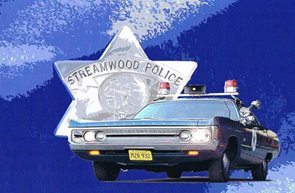 Streamwood Police Badge and Squad Car 1960's