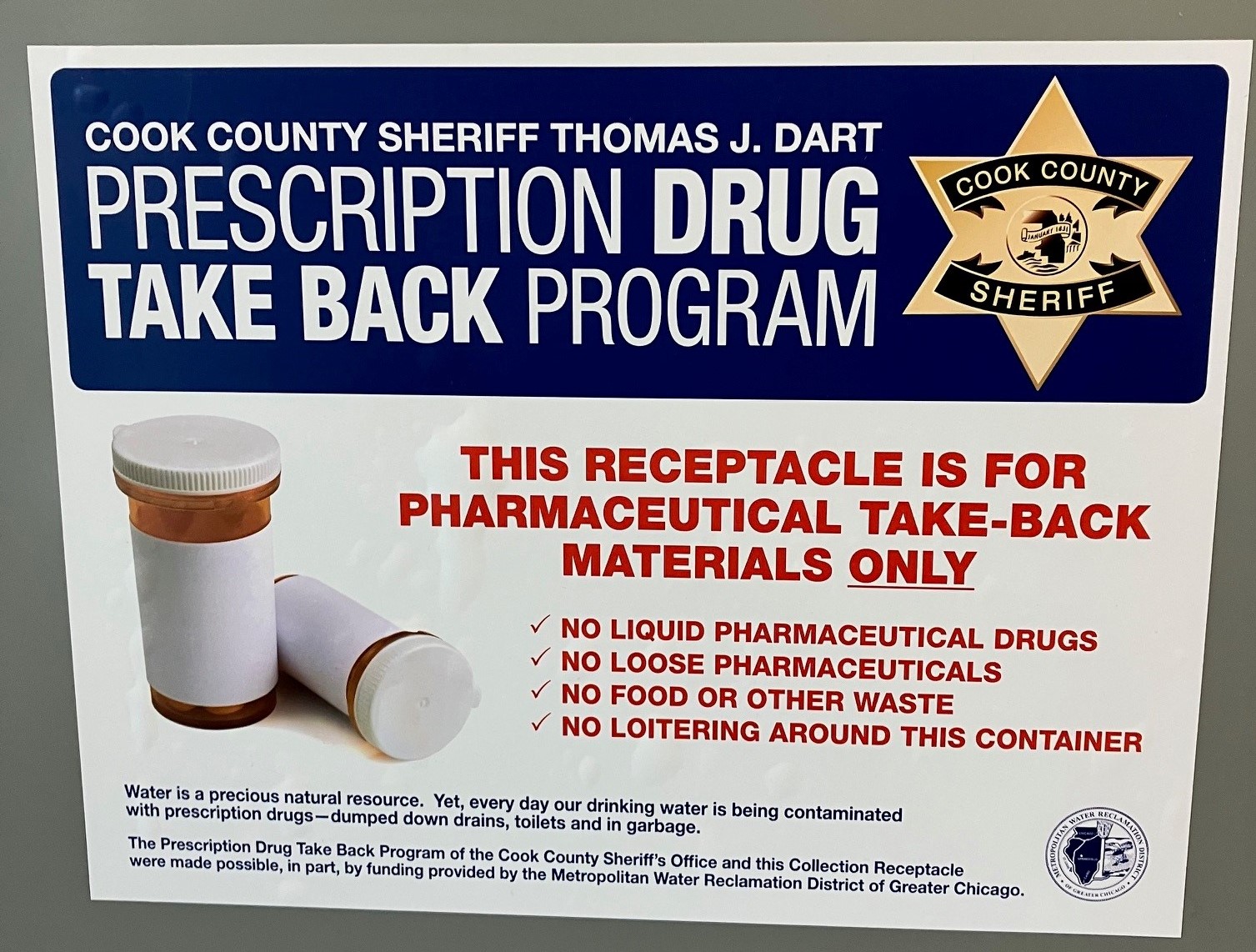 Pharmaceutical Take Back Program